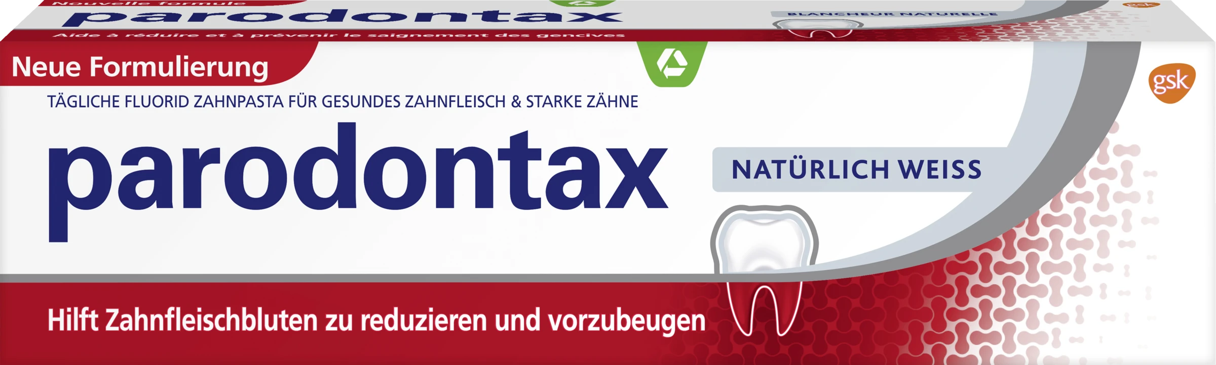 Parodontax Natürlich Weiss Zahnpasta 1 Parodontax Natürlich Weiss Zahnpasta