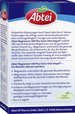 Abtei Magnesium 500 Plus Extra-Vital-Depot -NIVEA SHOP MAM 10216938 SHOP IMAGE 1.4