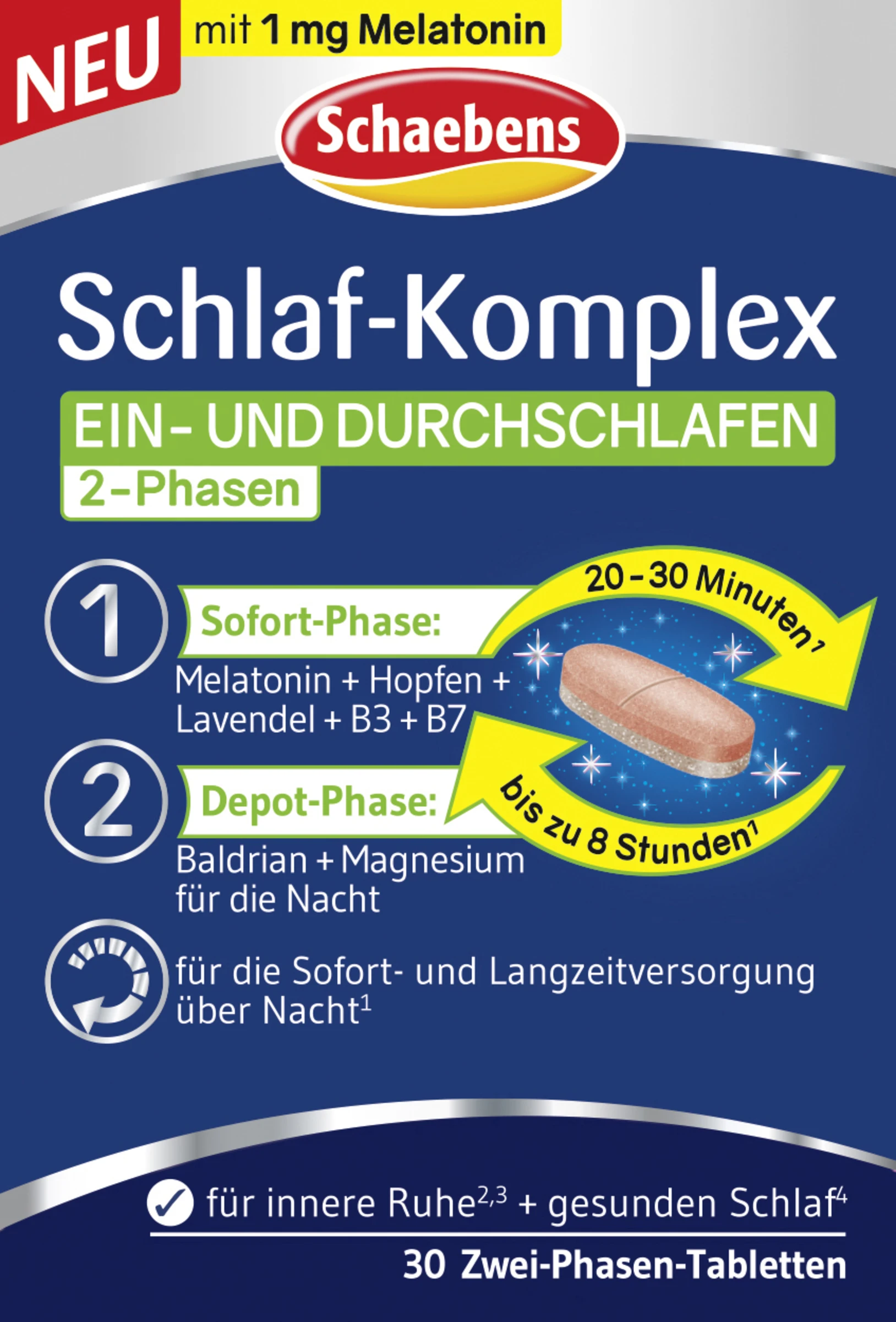 Schaebens Schlaf-Komplex Tabletten 1 Schaebens Schlaf-Komplex Tabletten