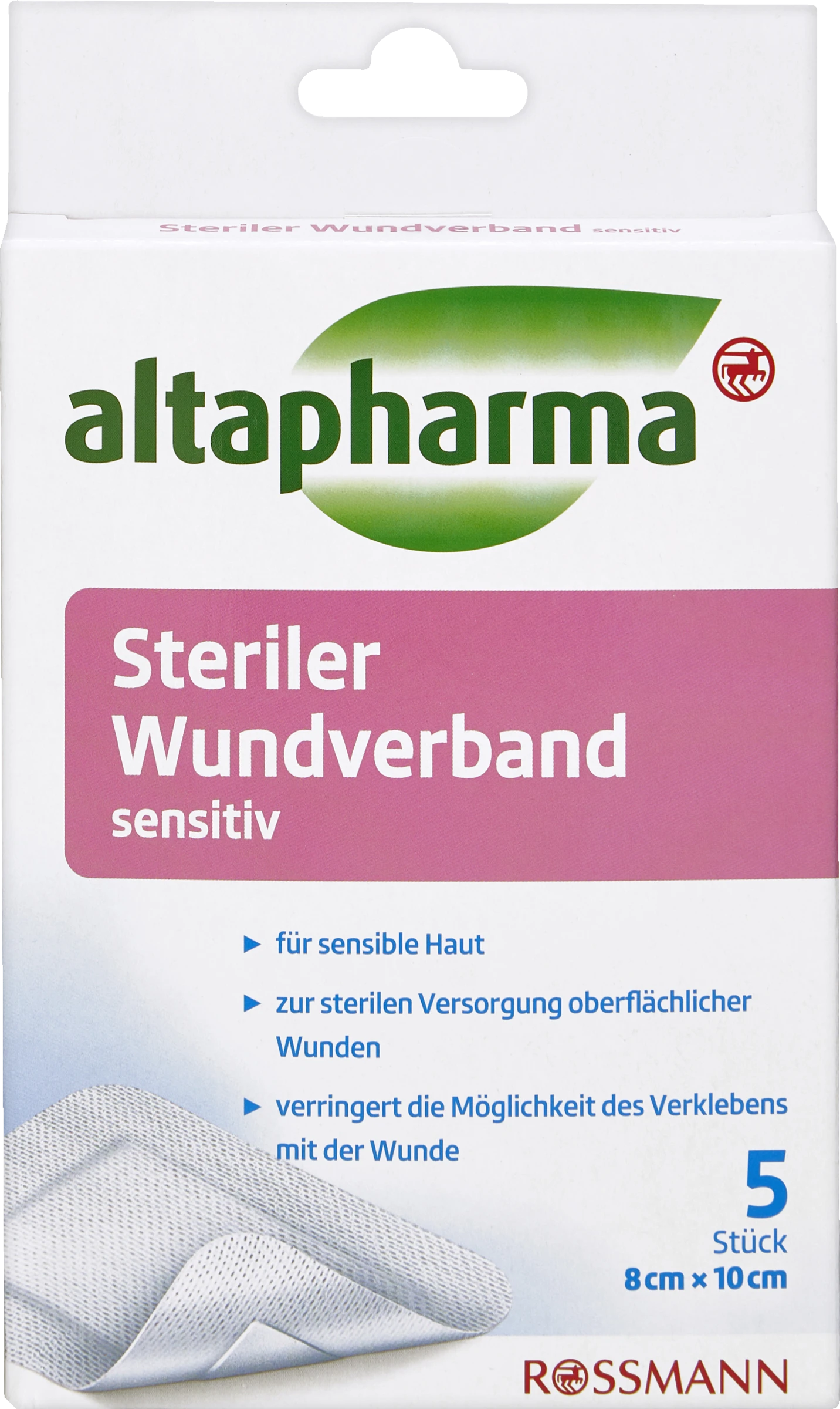 Altapharma Steriler Wundverband Sensitiv 1 Altapharma Steriler Wundverband Sensitiv