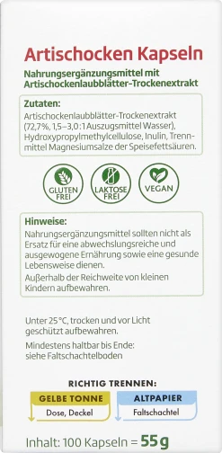 Altapharma Artischocken Kapseln -NIVEA SHOP MAM 10555891 SHOP IMAGE 1.4