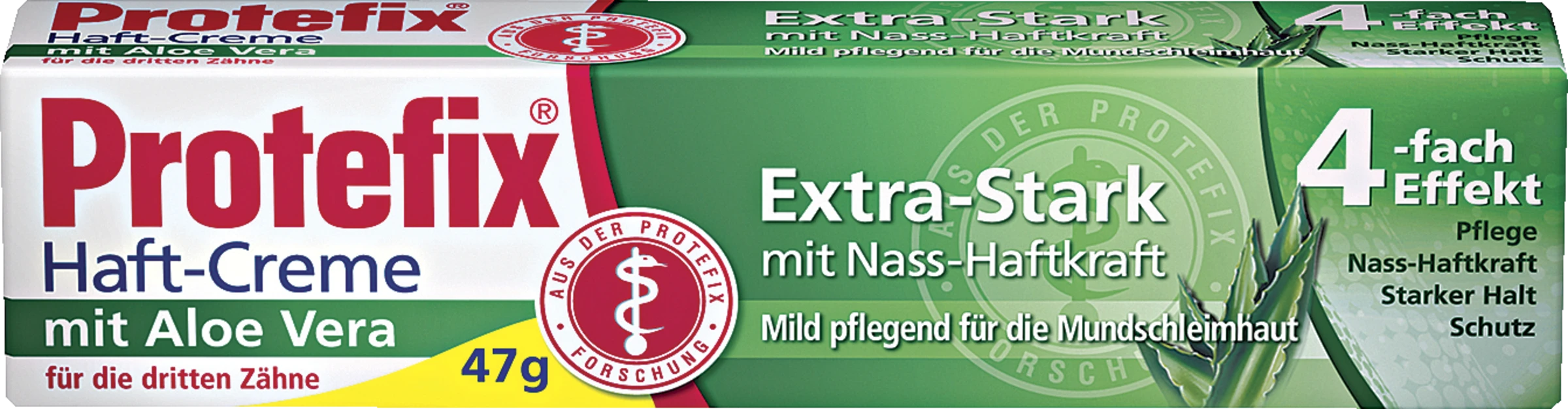 Protefix Haft-Creme Extra-Stark Mit Aloe Vera 1 Protefix Haft-Creme Extra-Stark Mit Aloe Vera