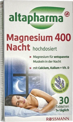 Altapharma Magnesium 400 Nacht Hochdosiert