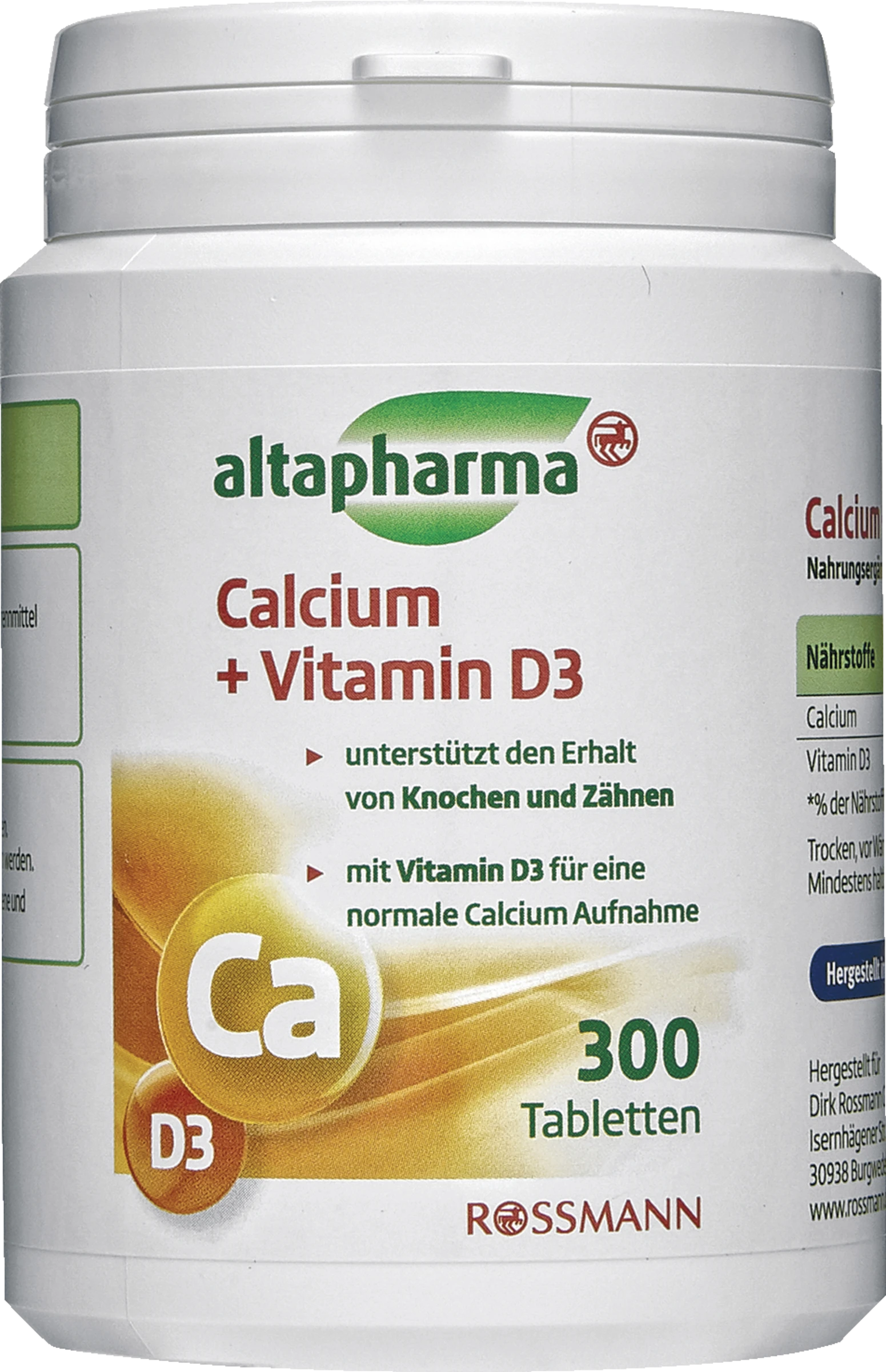 Altapharma Calcium 1000 + Vitamin D3 5 Altapharma Calcium 1000 + Vitamin D3 – Bild 5