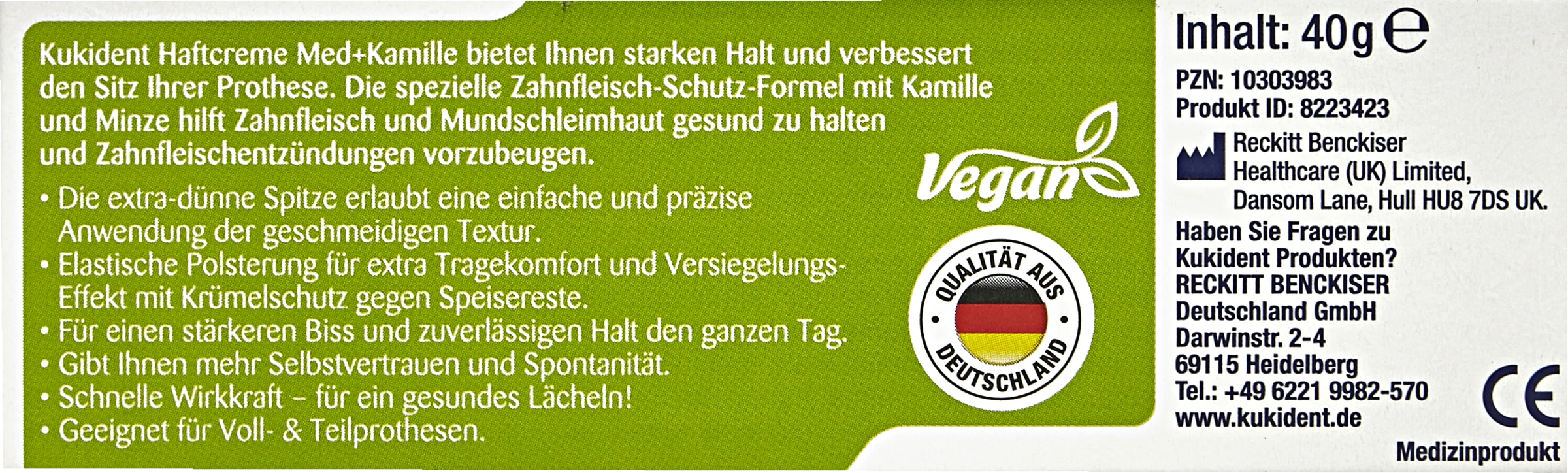 Kukident Professionell Haftcreme Med+Kamille 2 Kukident Professionell Haftcreme Med+Kamille – Bild 2