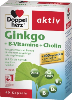 Doppelherz Aktiv Ginkgo + B-Vitamine + Cholin 5 Doppelherz Aktiv Ginkgo + B-Vitamine + Cholin -NIVEA SHOP MAM 3809286 SHOP IMAGE 1.4