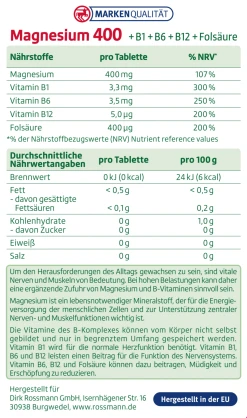 Altapharma Magnesium 400 11 Altapharma Magnesium 400 -NIVEA SHOP MAM 4067322 SHOP IMAGE 1.5