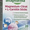 Altapharma Magnesium-Citrat + L-Carnitin Sticks