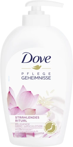 DOVE Pflegende Hand-Waschlotion Strahlendes Ritual Mit Reiswasser- Und Lotusblütenduft