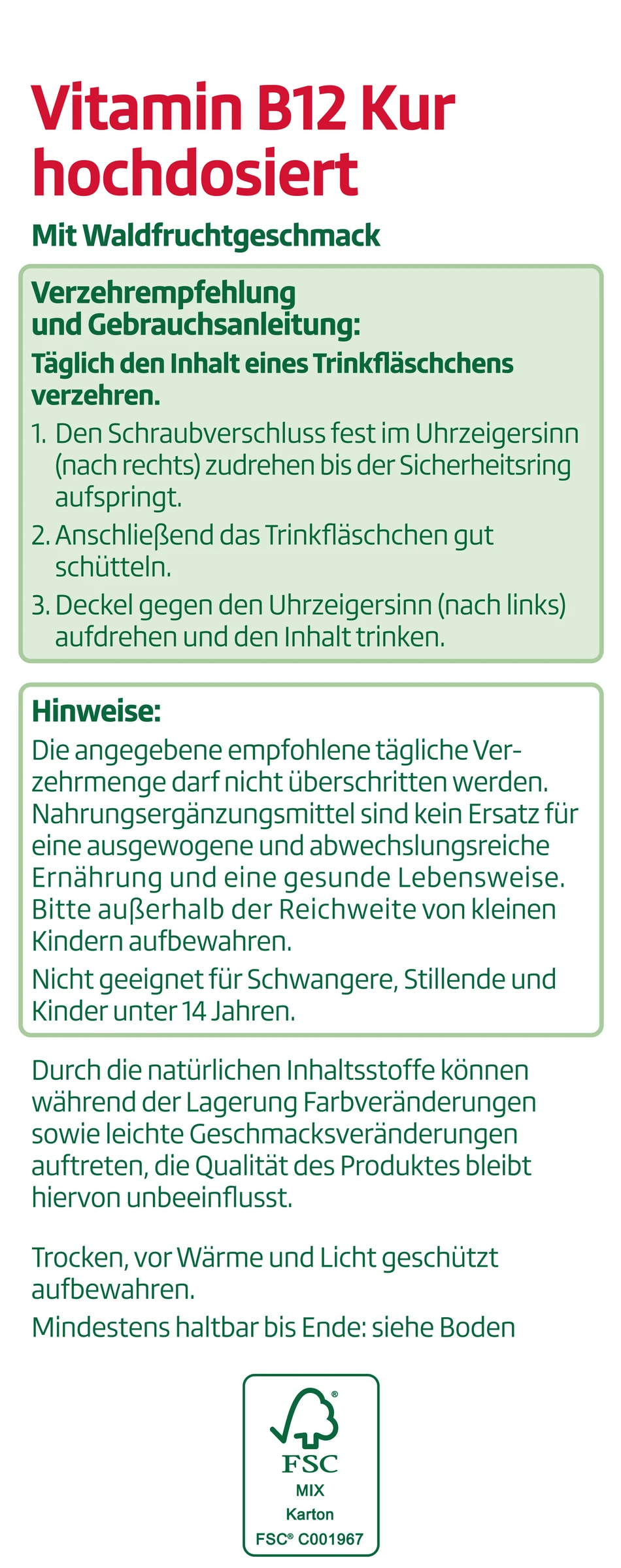 Altapharma Vitamin B12 Kur Hochdosiert 3 Altapharma Vitamin B12 Kur Hochdosiert – Bild 3