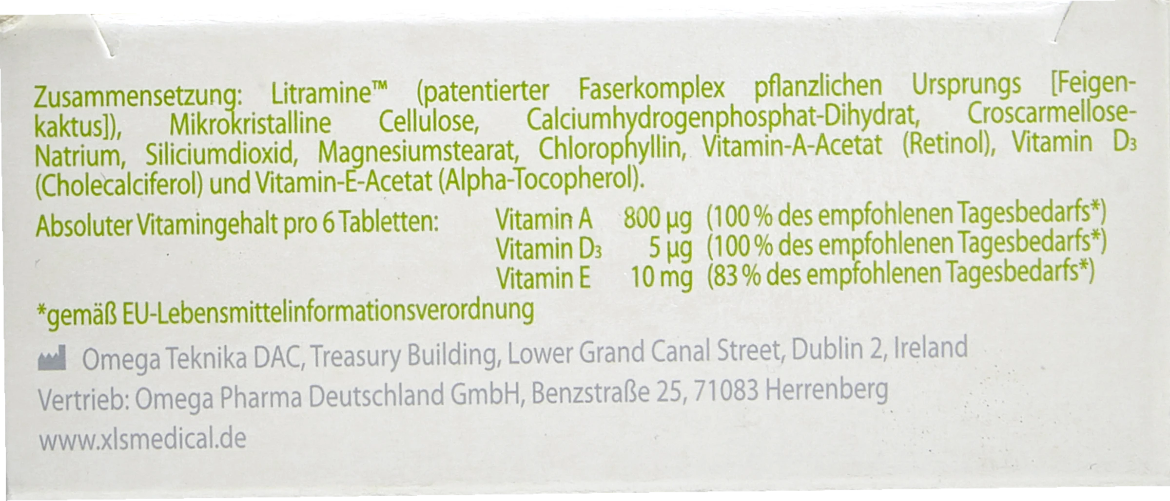 XLS-Medical Fettbinder Tabletten 2 XLS-Medical Fettbinder Tabletten – Bild 2