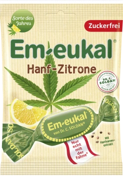 Em-Eukal Hustenbonbons Hanf-Zitrone