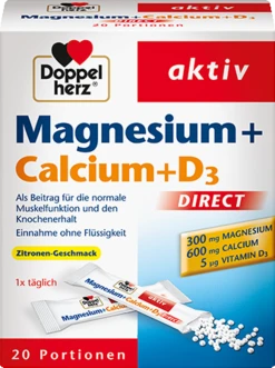 Doppelherz Aktiv Magnesium+Calcium+D3 Direct