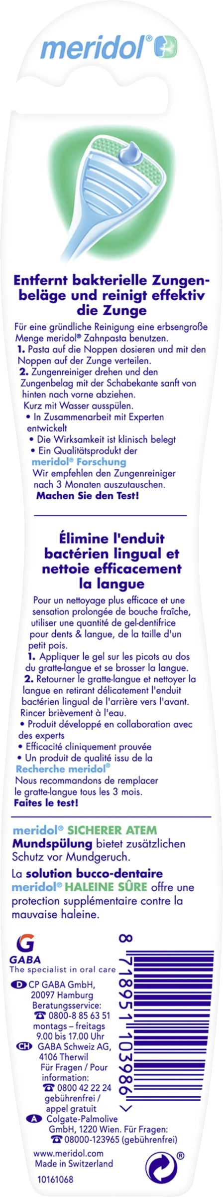 Meridol Zungenreiniger 2 Meridol Zungenreiniger – Bild 2