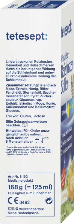 Tetesept Pflanzlicher Reizhusten Stiller -NIVEA SHOP MAM 5730419 SHOP IMAGE 1.7