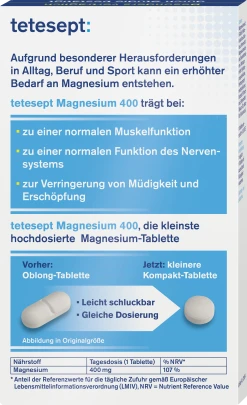 Tetesept Magnesium 400 Hochdosiert Tabletten -NIVEA SHOP MAM 5755308 SHOP IMAGE 1.5