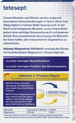 Tetesept Magnesium 500 Nacht Tabletten 8 Tetesept Magnesium 500 Nacht Tabletten -NIVEA SHOP MAM 5755331 SHOP IMAGE 1.6