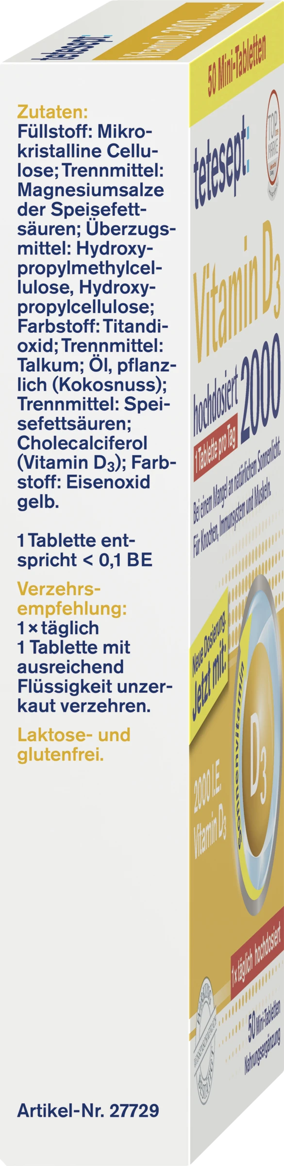 Tetesept Vitamin D3 2000 Hochdosiert 3 Tetesept Vitamin D3 2000 Hochdosiert – Bild 3
