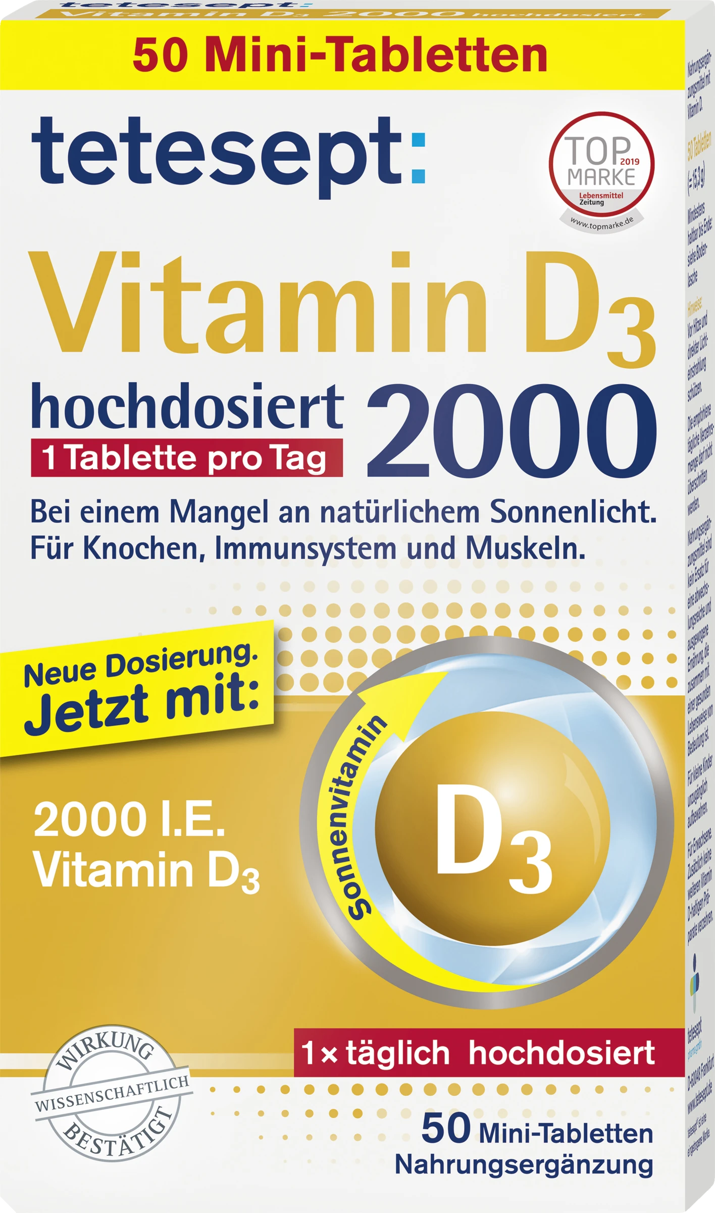Tetesept Vitamin D3 2000 Hochdosiert 1 Tetesept Vitamin D3 2000 Hochdosiert