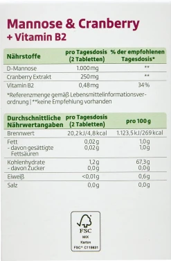 Altapharma Mannose & Cranberry + Vitamin B2 -NIVEA SHOP MAM 5813649 SHOP IMAGE 1.4