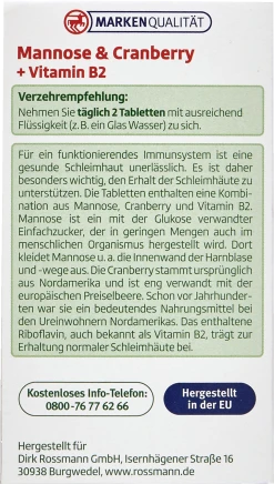 Altapharma Mannose & Cranberry + Vitamin B2 -NIVEA SHOP MAM 5813666 SHOP IMAGE 1.4