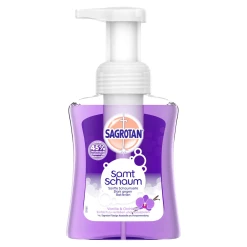 Sagrotan Samt Schaum Sanfte Schaumseife Vanille & Orchidee