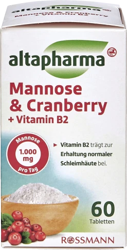 Altapharma Mannose & Cranberry + Vitamin B2