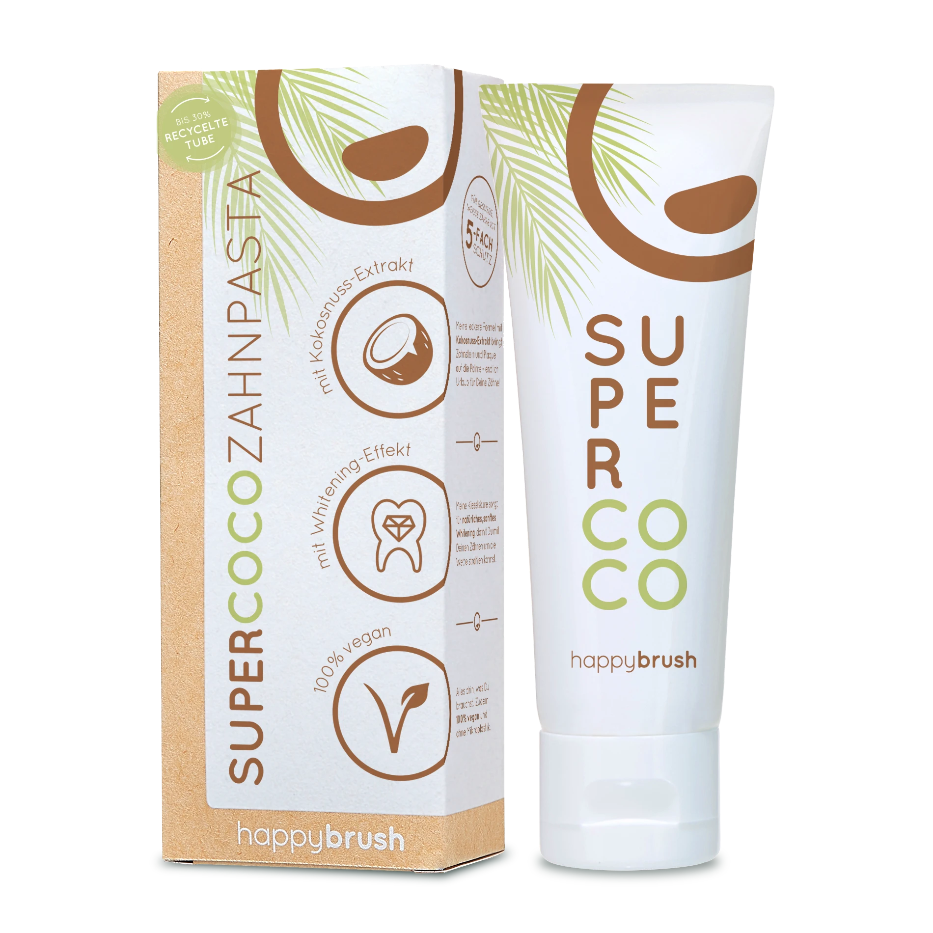 Happybrush SuperCoco Zahnpasta 1 Happybrush SuperCoco Zahnpasta