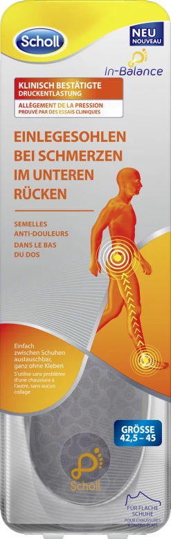 Scholl In-Balance Einlegesohlen Größe 42,5-45