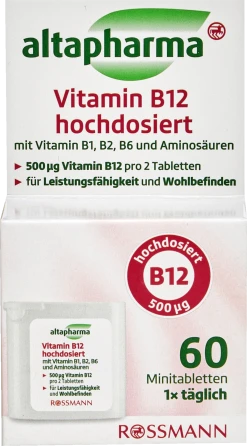 Altapharma Vitamin B12 Hochdosiert 60 Minitabletten