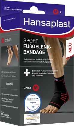 HANSAPLAST Sport Fußgelenk-Bandage Gr. M