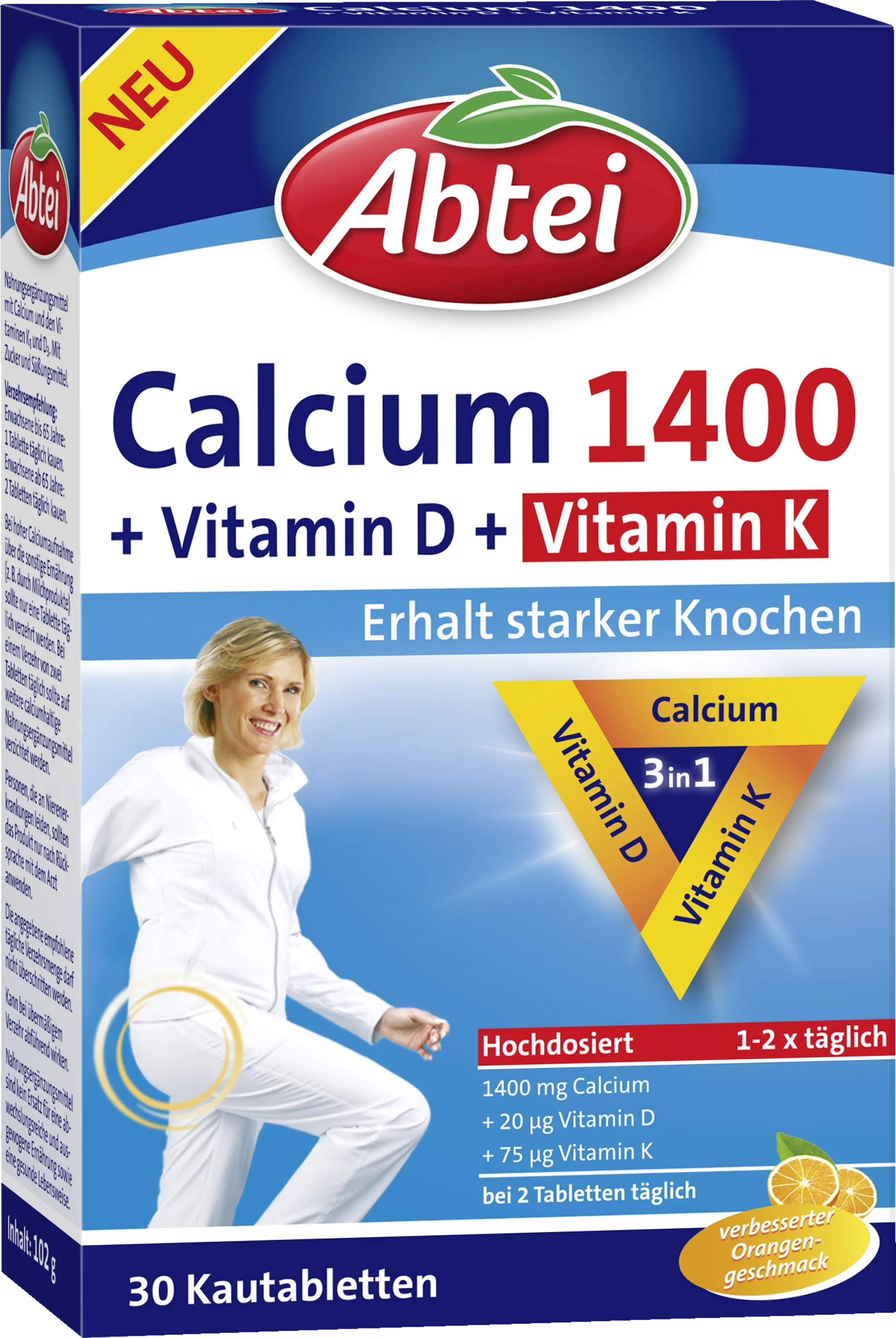 Abtei Calcium 1400 + Vitamin D + Vitamin K 1 Abtei Calcium 1400 + Vitamin D + Vitamin K
