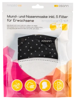 Osann Mund-und-Nasenmaske Erwachsenen Herzen Inkl. Filter 12 Osann Mund-und-Nasenmaske Erwachsenen Herzen Inkl. Filter -NIVEA SHOP MAM 6464120 SHOP IMAGE 2.0