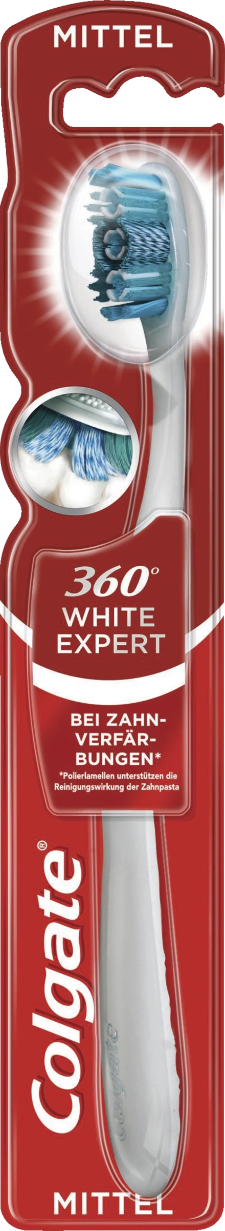 Colgate® Zahnbürste 360° White Expert Mittel 1 Colgate® Zahnbürste 360° White Expert Mittel