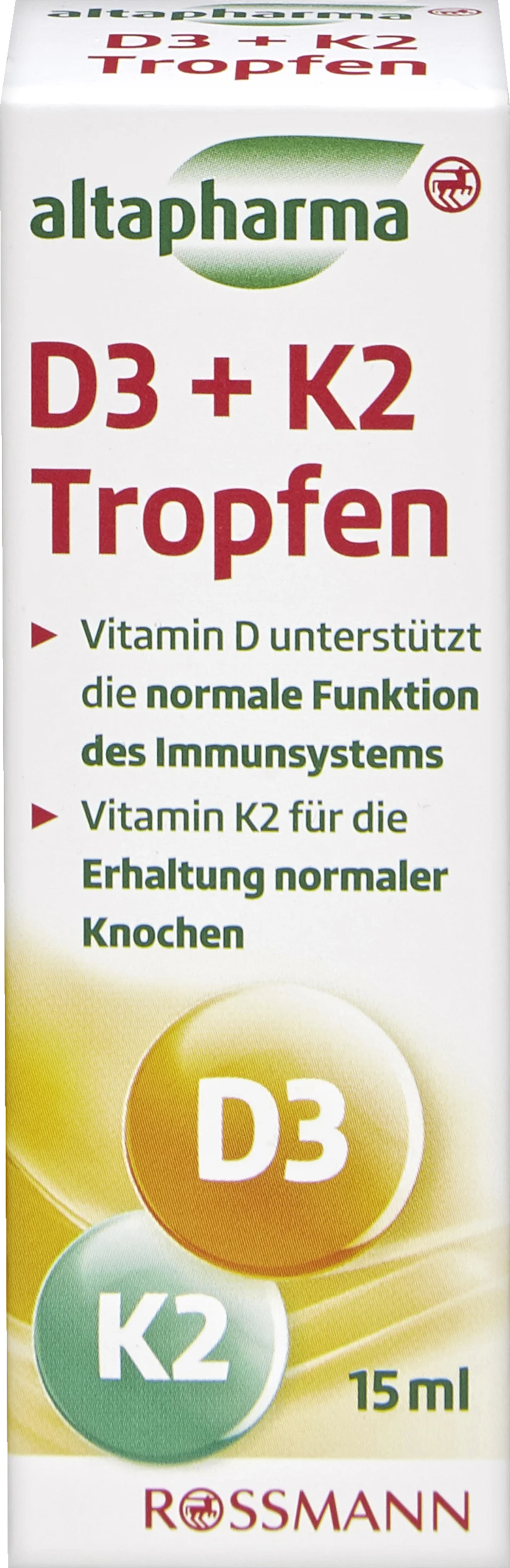 Altapharma D3 + K2 Tropfen 1 Altapharma D3 + K2 Tropfen