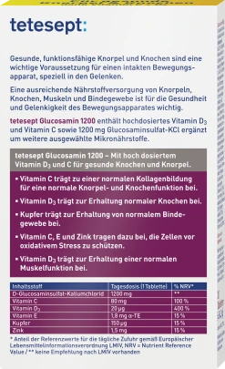 Tetesept Glucosamin 1200 Tabletten 5 Tetesept Glucosamin 1200 Tabletten -NIVEA SHOP MAM 6675176 SHOP IMAGE 1.7