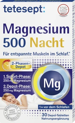Tetesept Magnesium 500 Nacht Tabletten
