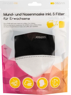 Osann Mund-und-Nasenmaske Erwachsenen Uni Schwarz Inkl. Filter 11 Osann Mund-und-Nasenmaske Erwachsenen Uni Schwarz Inkl. Filter -NIVEA SHOP MAM 6827704 SHOP IMAGE 1.4