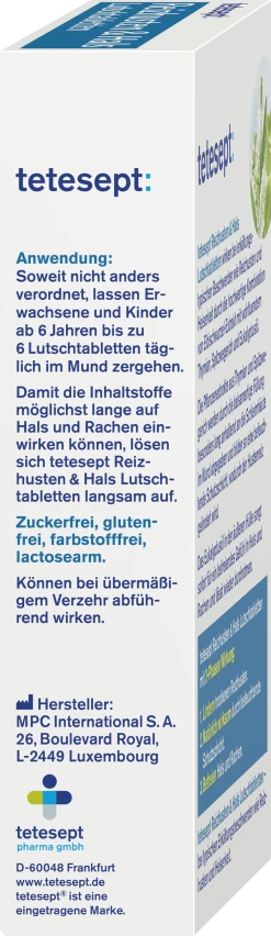 Tetesept Reizhusten & Hals Lutschtabletten -NIVEA SHOP MAM 6844067 SHOP IMAGE 1.7