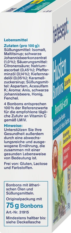 Tetesept Husten Bonbons Bronchial-activ Zuckerfrei -NIVEA SHOP MAM 6890185 SHOP IMAGE 1.4