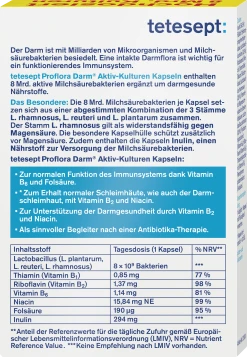 Tetesept Proflora Darm Aktiv-Kulturen Kapseln -NIVEA SHOP MAM 6985921 SHOP IMAGE 1.4