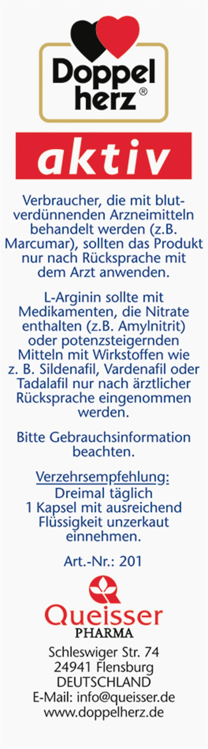 Doppelherz L-Arginin 1500 Kapseln 5 Doppelherz L-Arginin 1500 Kapseln – Bild 5