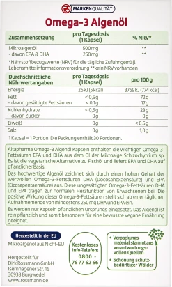 Altapharma Omega-3 Algenöl -NIVEA SHOP MAM 7024041 SHOP IMAGE 1.4