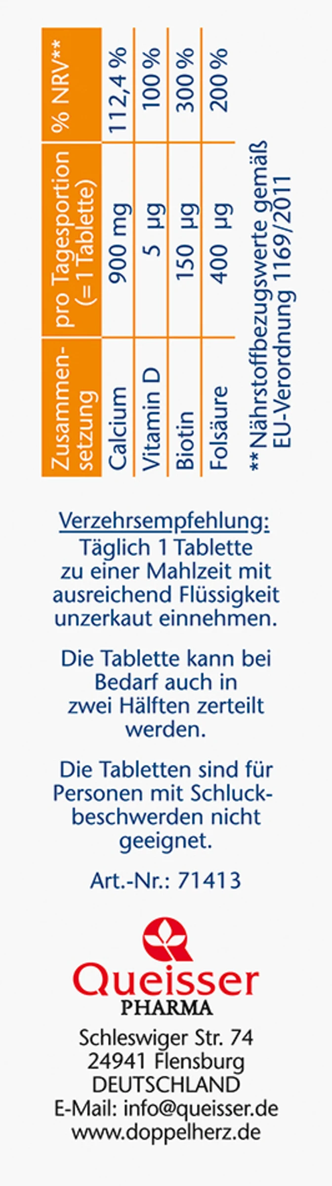 Doppelherz Aktiv Calcium + D3 2 Doppelherz Aktiv Calcium + D3 – Bild 2