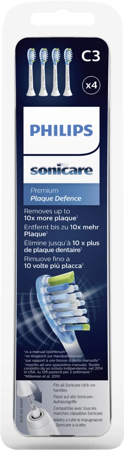 Philips Sonicare C3 Premium Plaque Defence Bürstenköpfe Weiß