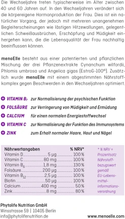 MenoElle Tabletten Für Frauen In Den Wechseljahren Mit EstroG 100 Extrakt -NIVEA SHOP MAM 7054211 SHOP IMAGE 1.6
