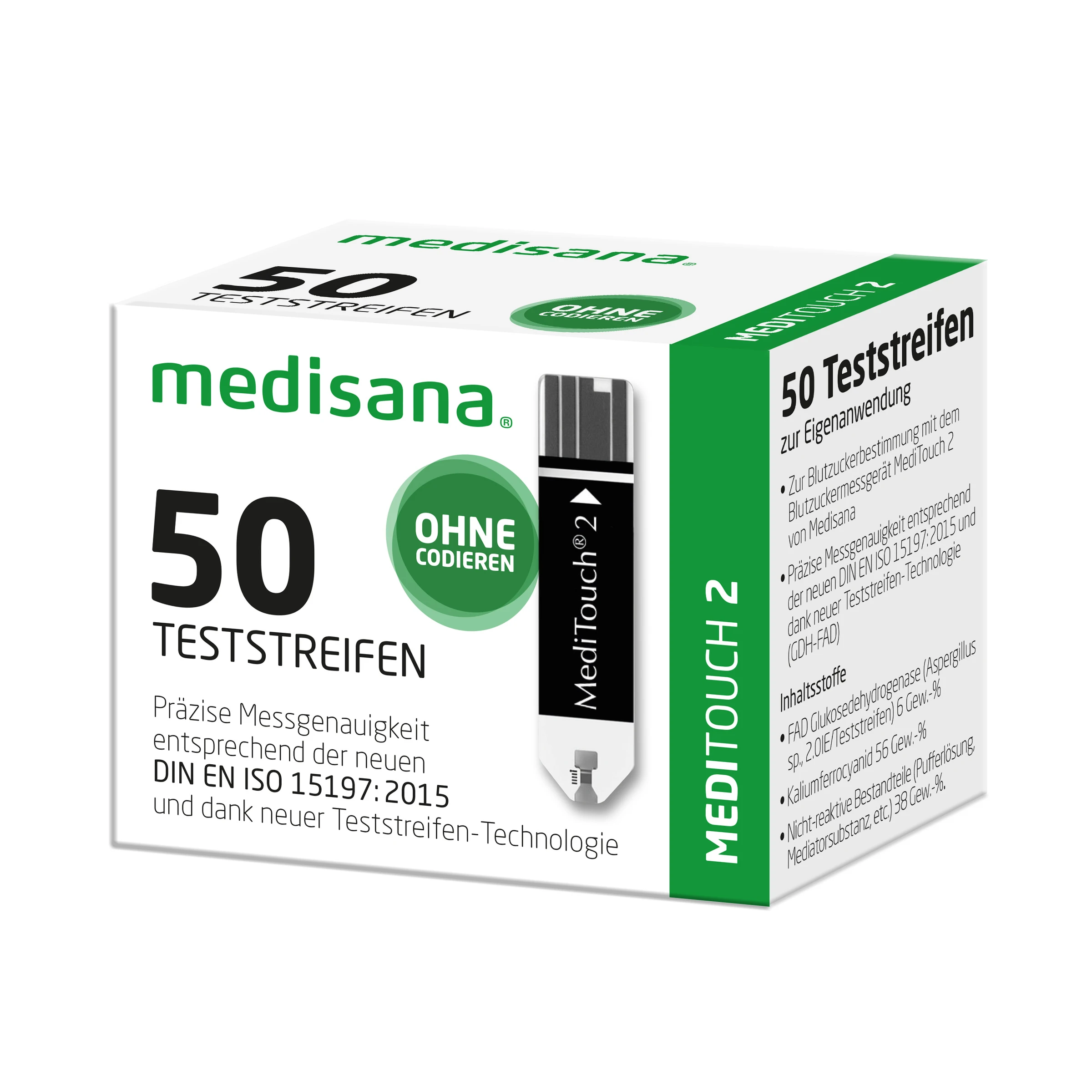MEDISANA MEDITOUCH 2 Teststreifen 1 MEDISANA MEDITOUCH 2 Teststreifen
