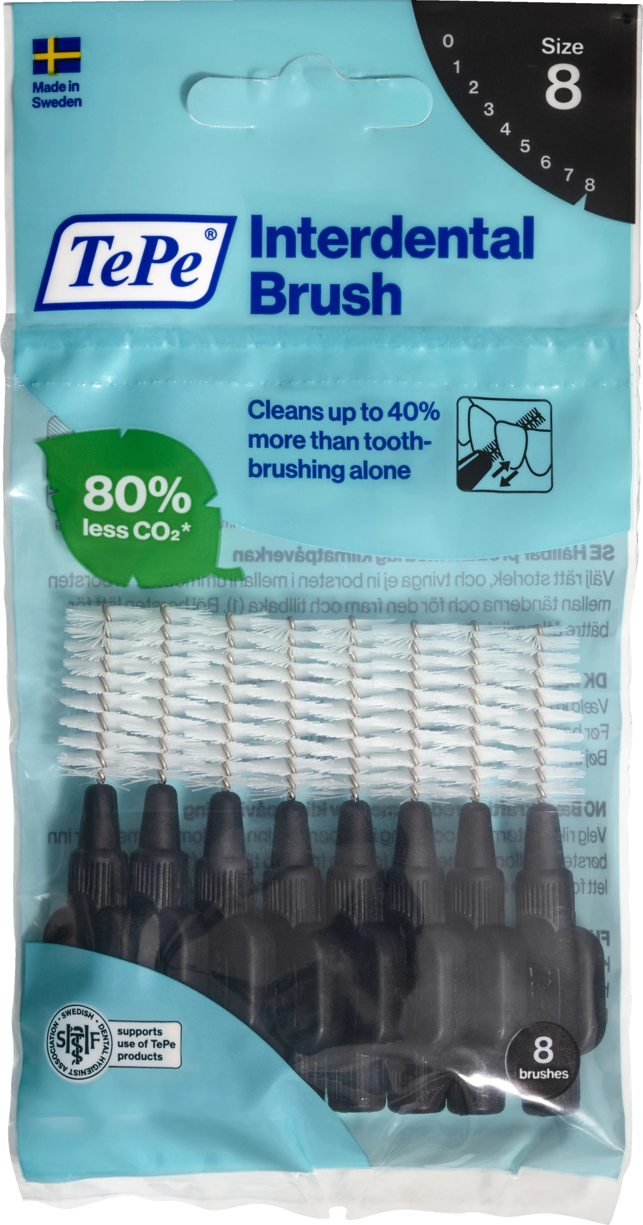 TePe Interdentalbürsten Schwarz, ISO 8, 1,5 Mm, 8 Stück 1 TePe Interdentalbürsten Schwarz, ISO 8, 1,5 Mm, 8 Stück