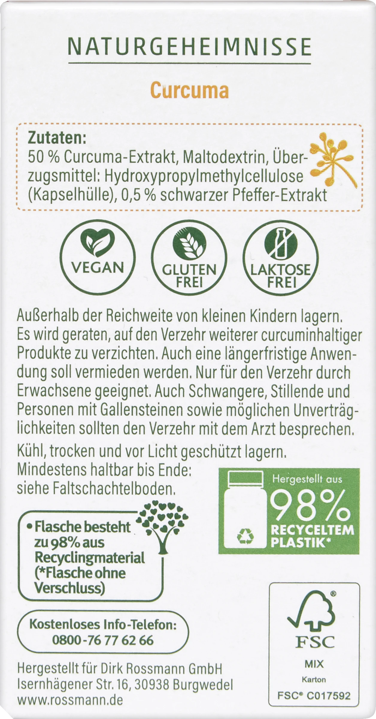 Altapharma Naturgeheimnisse Curcuma Kapseln 3 Altapharma Naturgeheimnisse Curcuma Kapseln – Bild 3