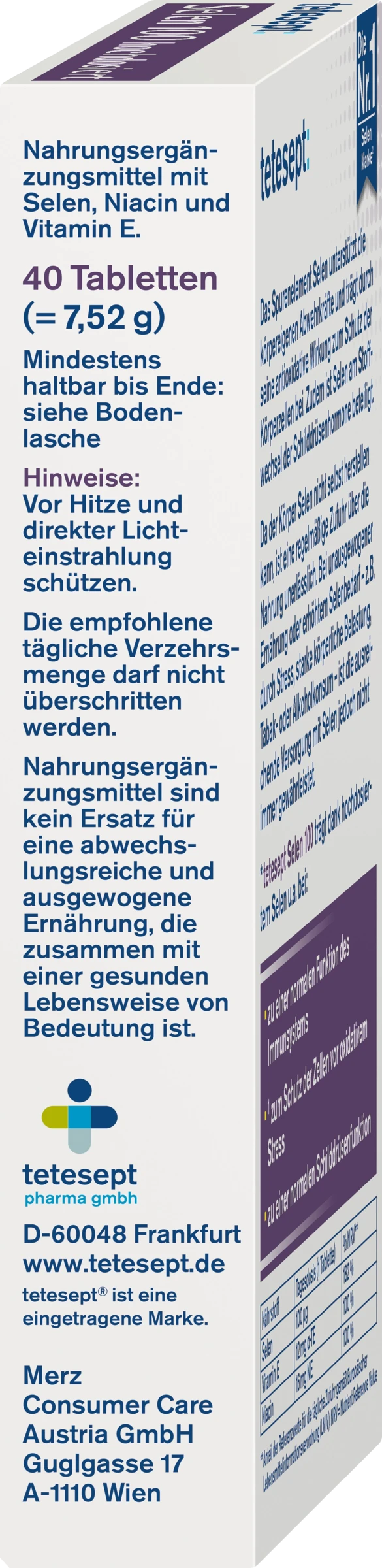 Tetesept Selen 100 Hochdosiert Mini-Tabletten 2 Tetesept Selen 100 Hochdosiert Mini-Tabletten – Bild 2